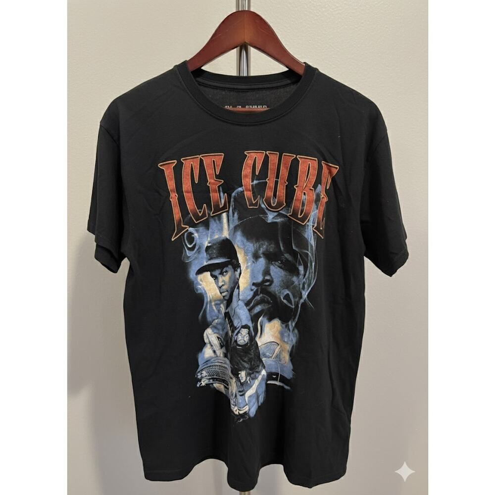 Vintage ICE CUBE Boyz In The Hood Graphic Vintage Y2K Black Tee Shirt T-Shirt L